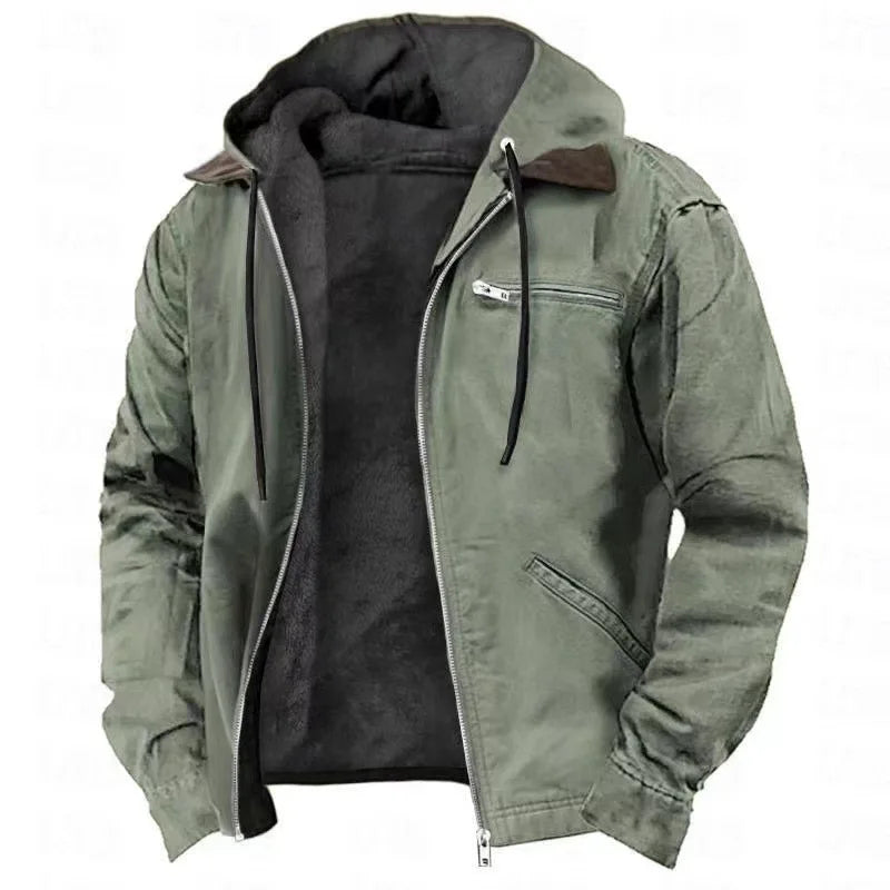 Warm Mens Fleece Hoodie Sweatshirt