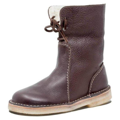 Warm Insulated Snow Boots with Fleece Lining