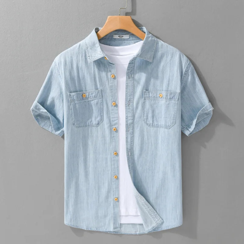 Relaxed Fit Lightweight Denim Shirt