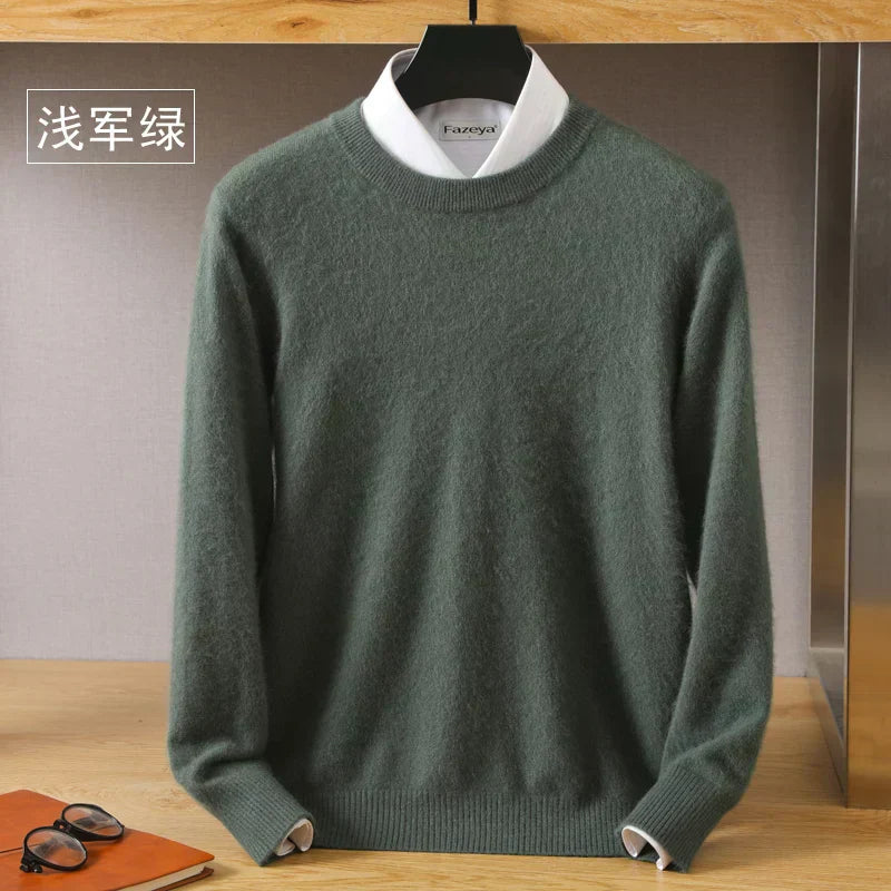 Luxurious High Quality Crew Neck Cashmere Sweater