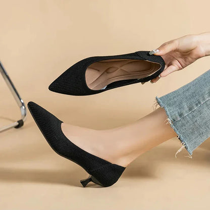 Cute Cat Heel Shoes