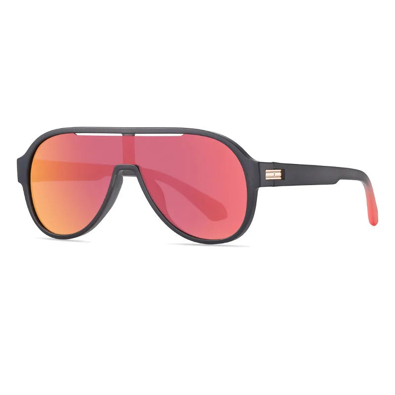 Mens Polarized Sunglasses Blue Mirror TR90 Frame UV Protection