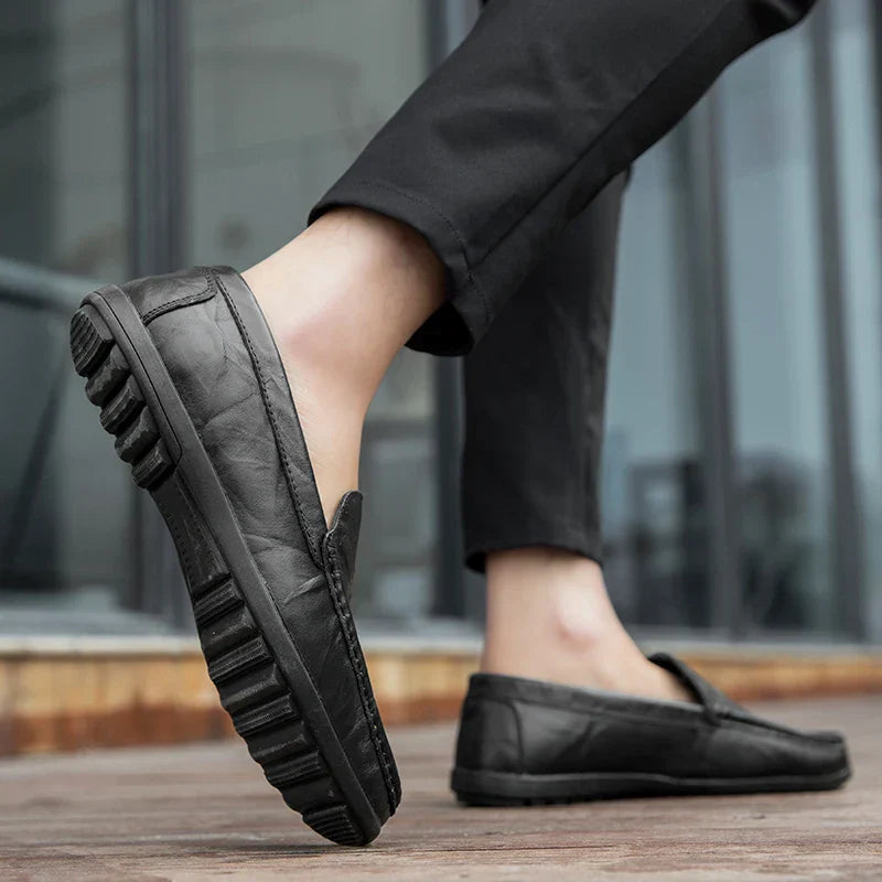 Men's Authentic Leather Slip On Shoes