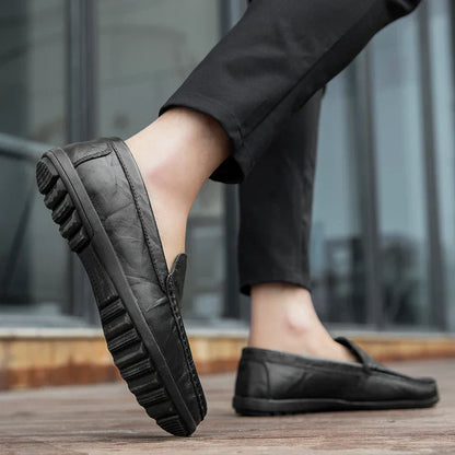 Men's Authentic Leather Slip On Shoes