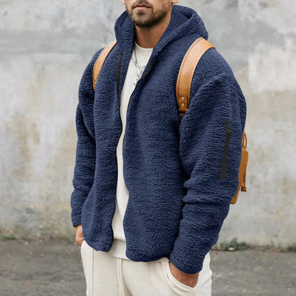 Warm Mens Fleece Cashmere Coat