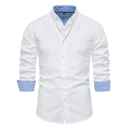 Relaxed Fit Men's Dress Button Shirt