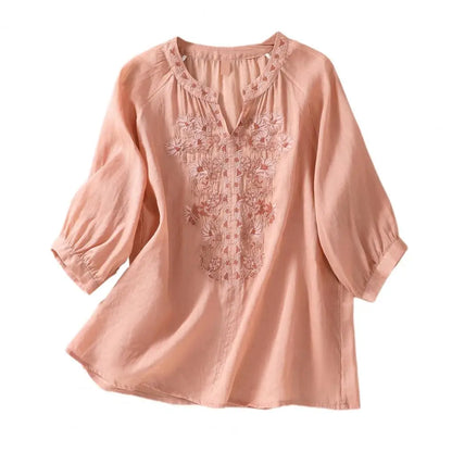 Comfortable Loose Fit Ladies Cotton Shirt