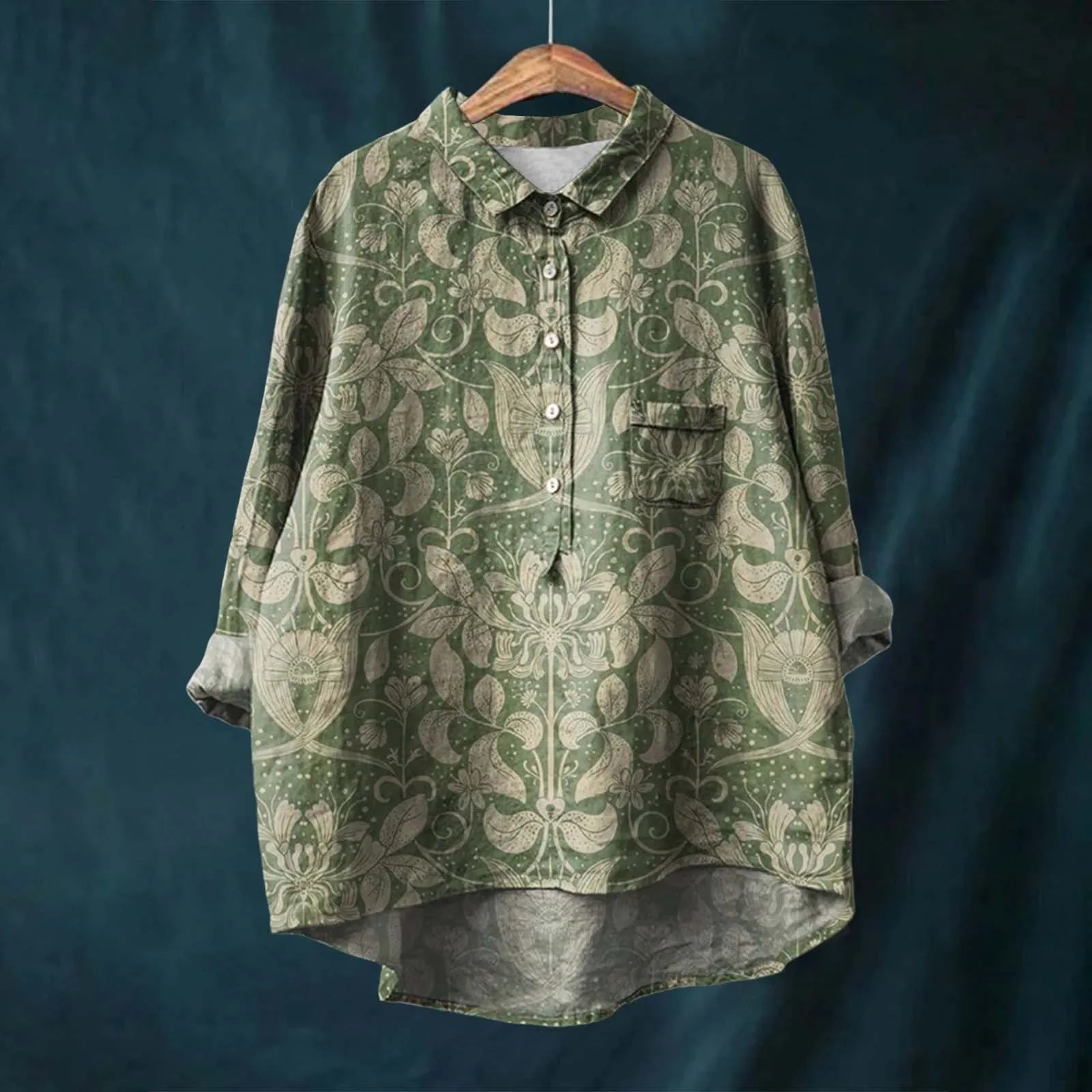 Relaxed Fit Women's Casual Button Down Shirt - OutfitLondon