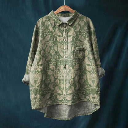Relaxed Fit Women's Casual Button Down Shirt - OutfitLondon