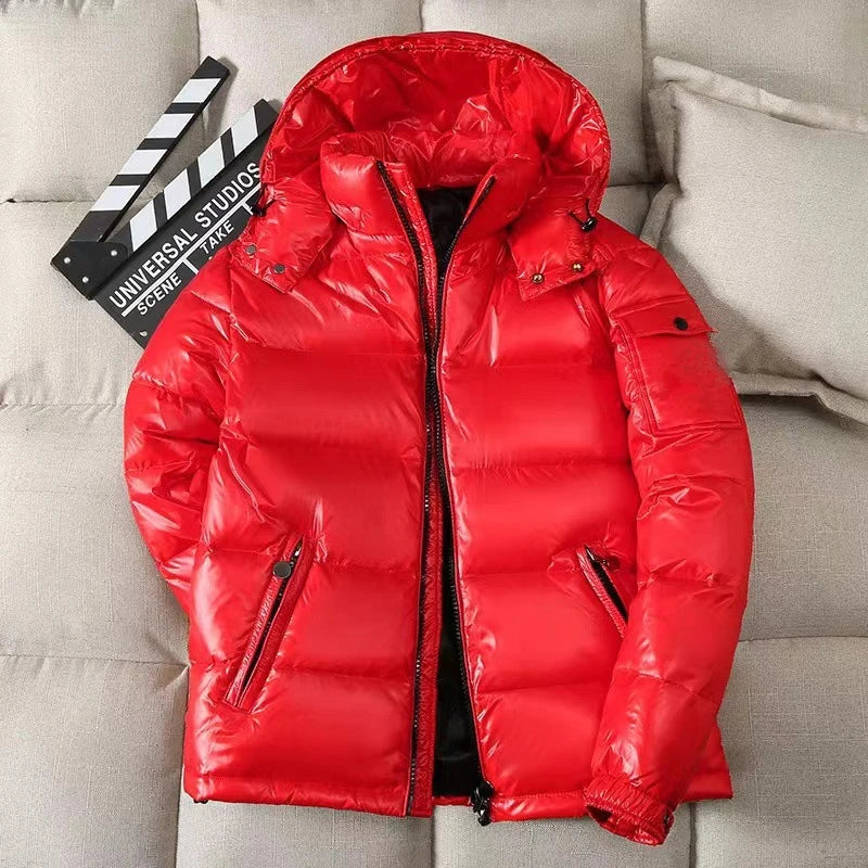 Warm Quilted Men's Puffer Coat - OutfitLondon