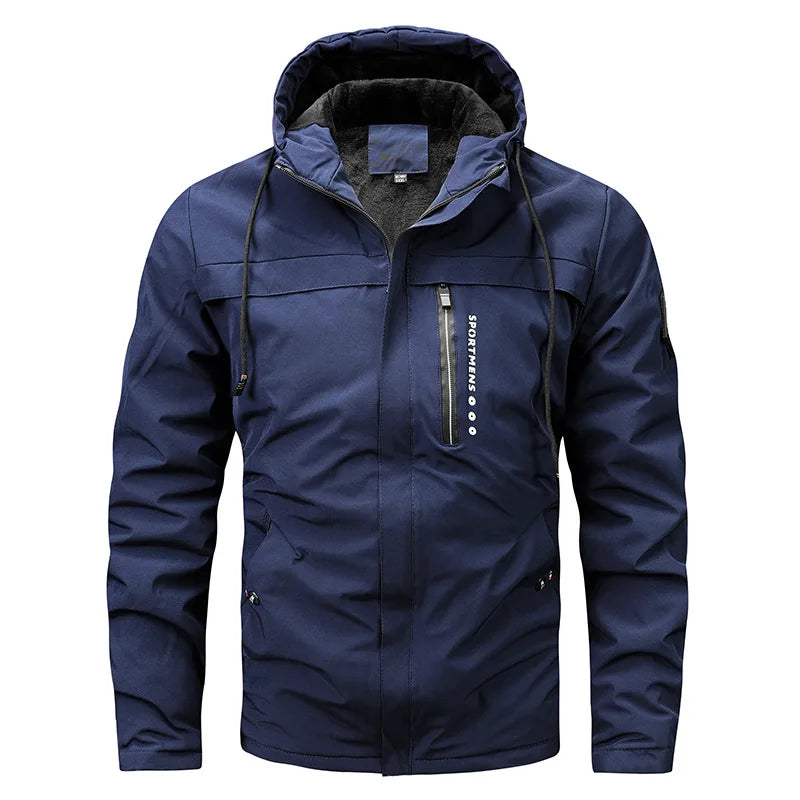 Athletic Style Quilted Fleece Coat