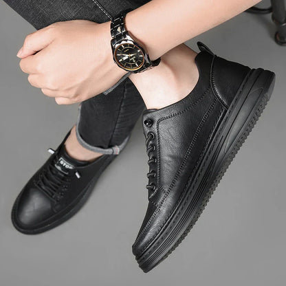 Brown Leather Sneakers