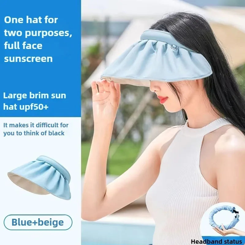 Foldable Wide Brim Sun Safe Hat