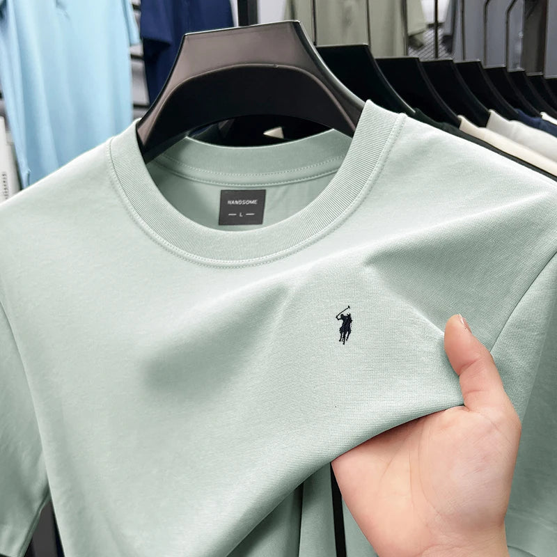 Comfortable Pure Cotton Casual Tee - OutfitLondon