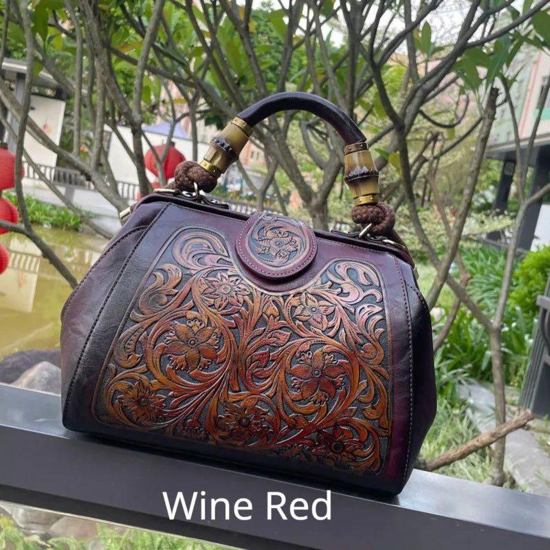 Authentic Leather Vintage Women's Tote Bag
