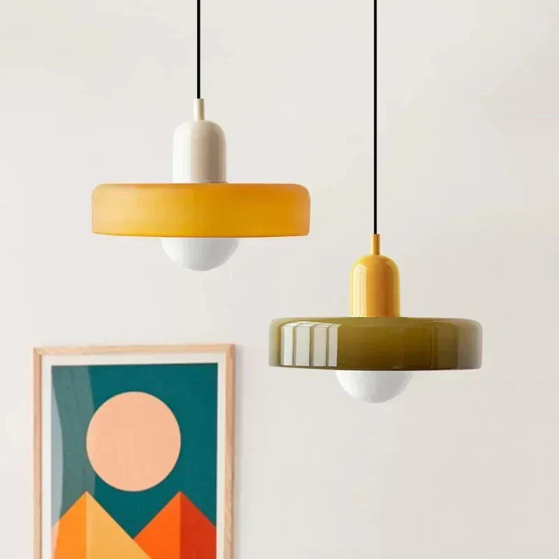 Elegant LED Glass Pendant Lighting Fixture - OutfitLondon
