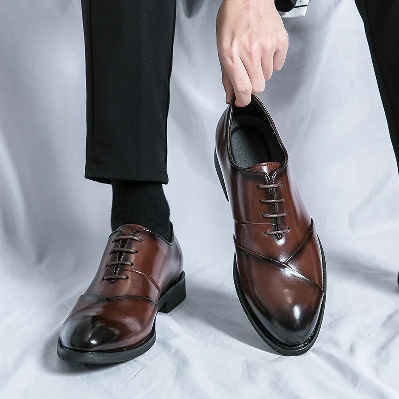 Luxury Brown Leather Dress Shoe