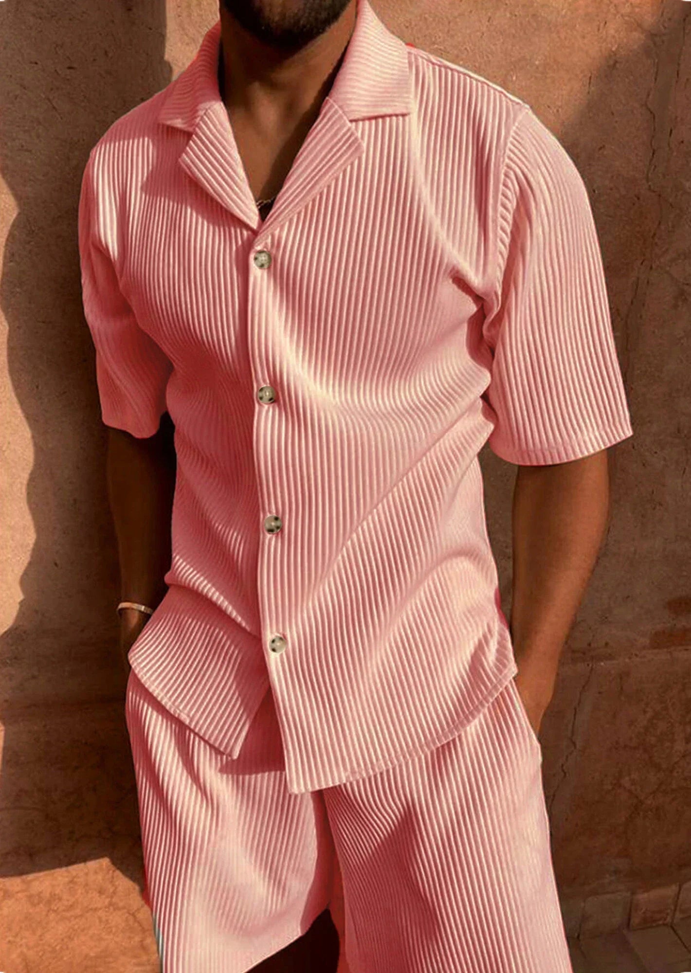 Comfortable Summer Shorts Outfit - Shirt & Shorts Set