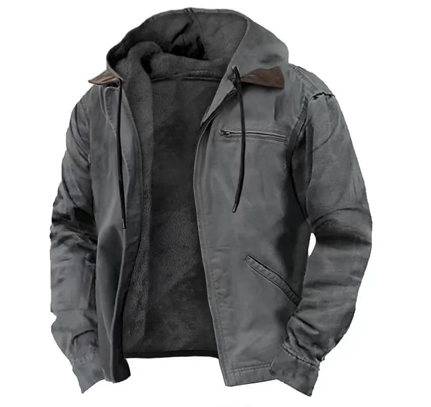 Warm Mens Fleece Hoodie Sweatshirt