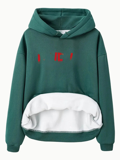 Big Graphic Print Hooded Sweatshirt for Men