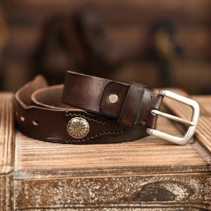 Vintage Brown Cowboy Belt
