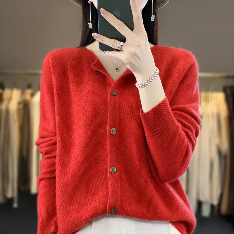 Cozy Women's Merino Wool Crew Sweater