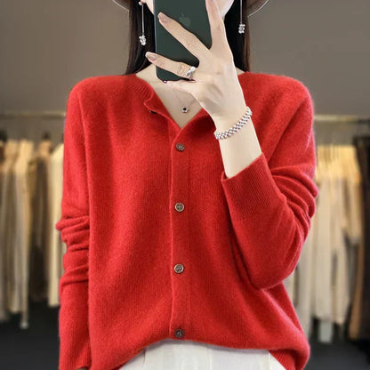 Cozy Women's Merino Wool Crew Sweater