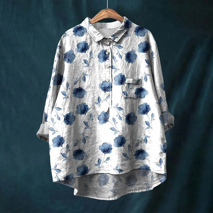 Relaxed Fit Women's Casual Button Down Shirt