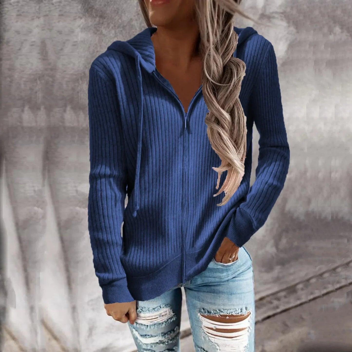 Warm Women's Zip Up Fleece Hoodie Jacket