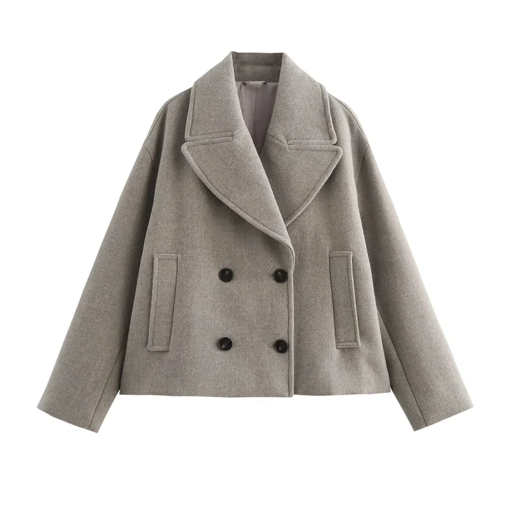 Timeless Double Button Warm Ladies Winter Coat