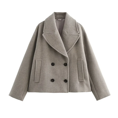 Timeless Double Button Warm Ladies Winter Coat