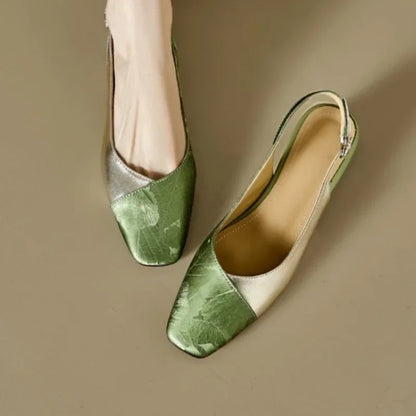 Classic Low Heel Sling Pump