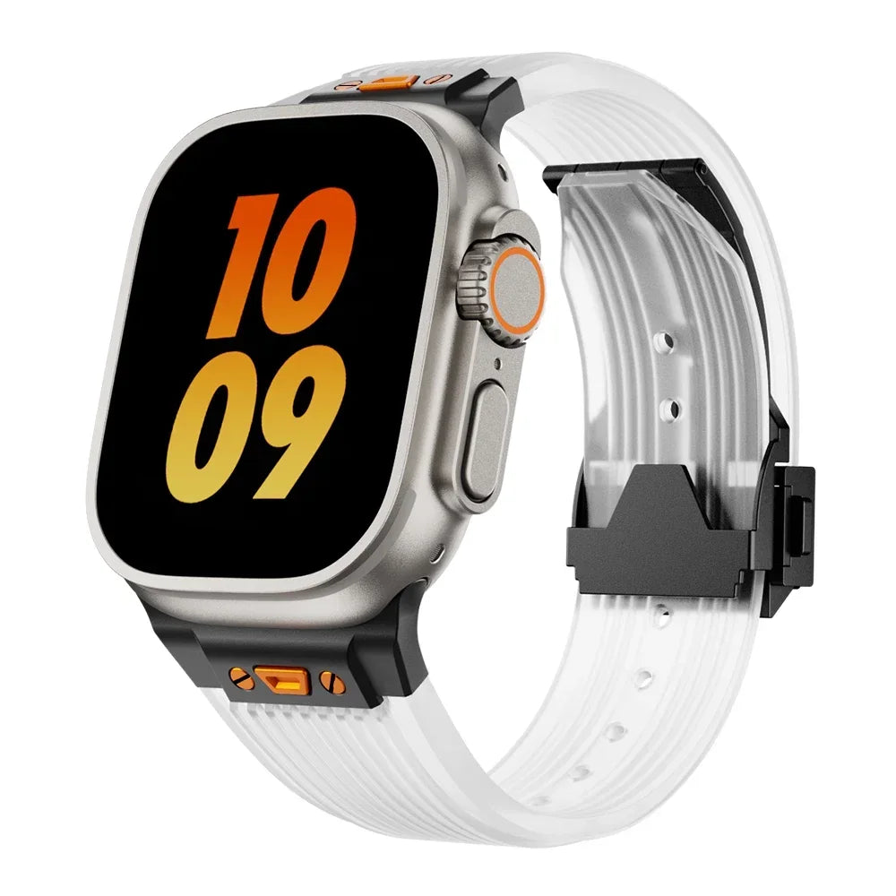 Clear Comfortable Apple Watch Strap For Everyday Use