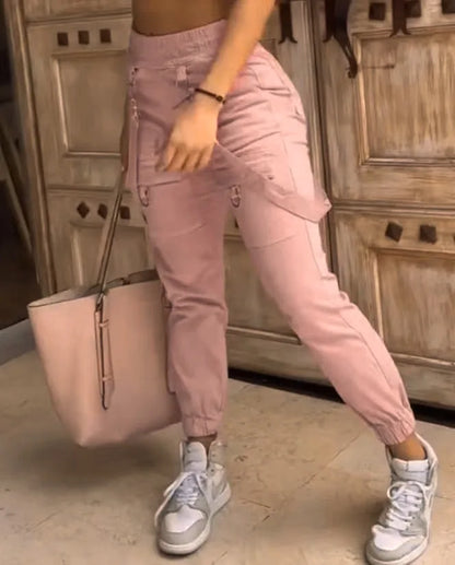 Relaxed Fit Women's Loose Cargo Pants
