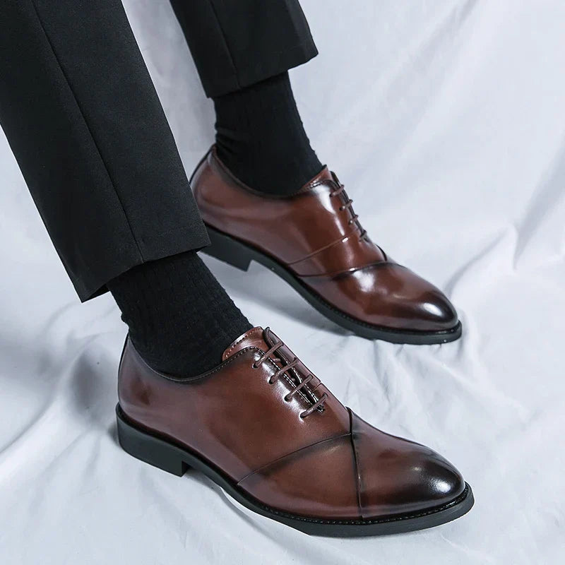 Luxury Brown Leather Dress Shoe