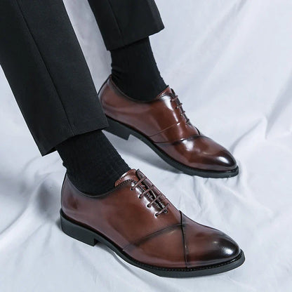 Luxury Brown Leather Dress Shoe