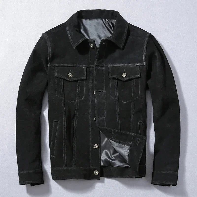 Soft Leather Bomber Jacket