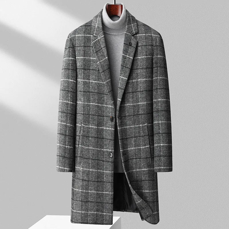 Warm Men's Wool Coat