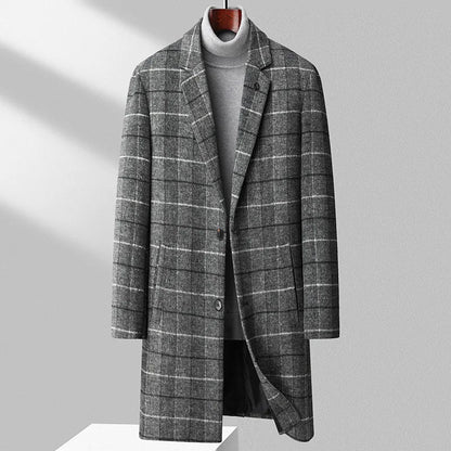 Warm Men's Wool Coat