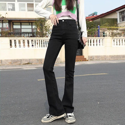 Comfortable High Waisted Loose Fit Jeans for Women