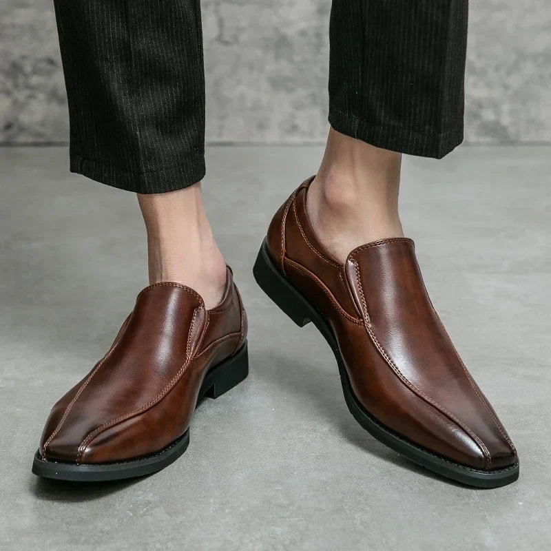 Premium Real Leather Slip On Shoes