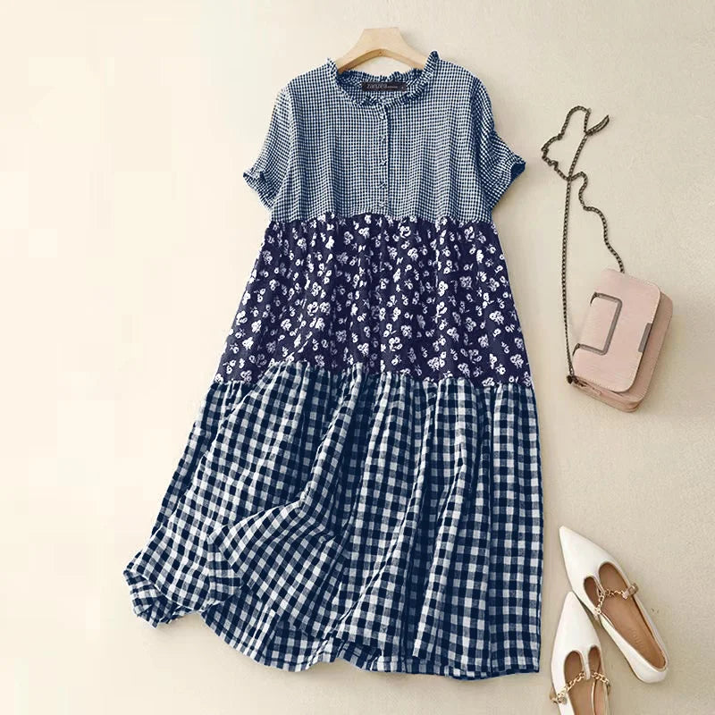 Timeless Plaid Maxi Dress