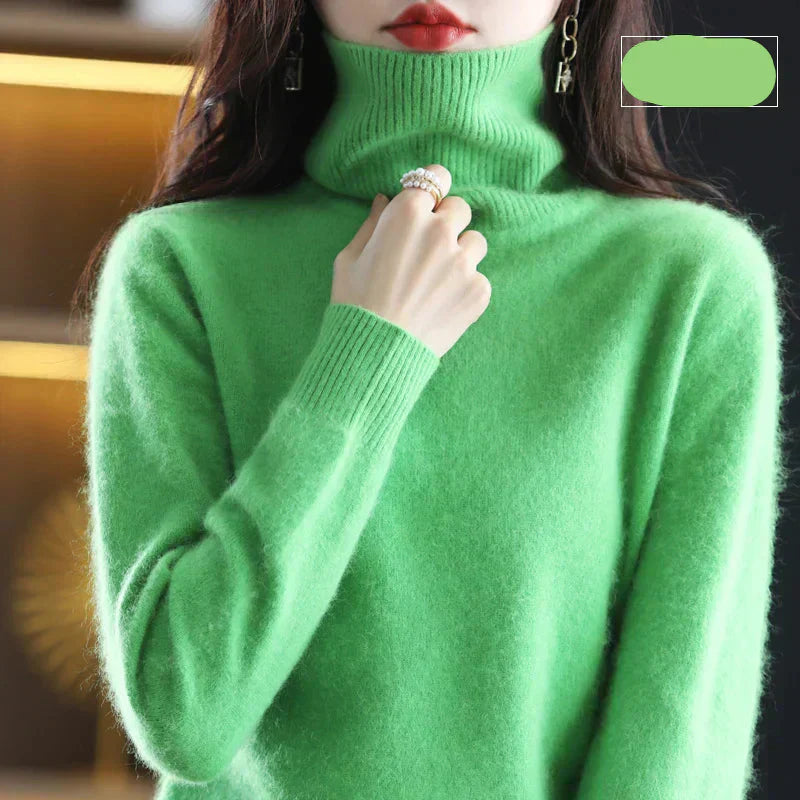 Women's Soft Luxury Cashmere Crew Neck Winter Sweater