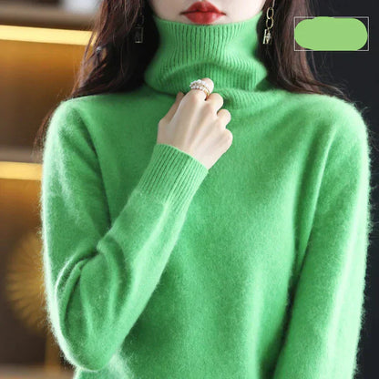 Women's Soft Luxury Cashmere Crew Neck Winter Sweater
