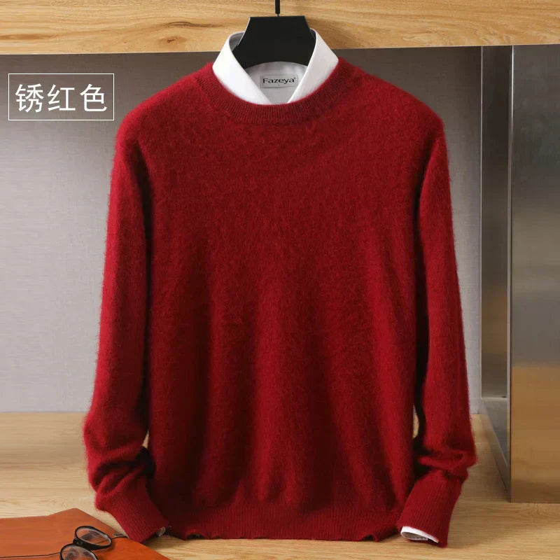 Luxurious High Quality Crew Neck Cashmere Sweater