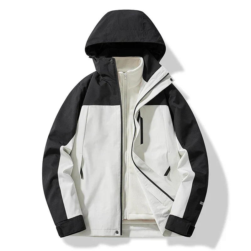 Waterproof Unisex Ski Jacket with Hood
