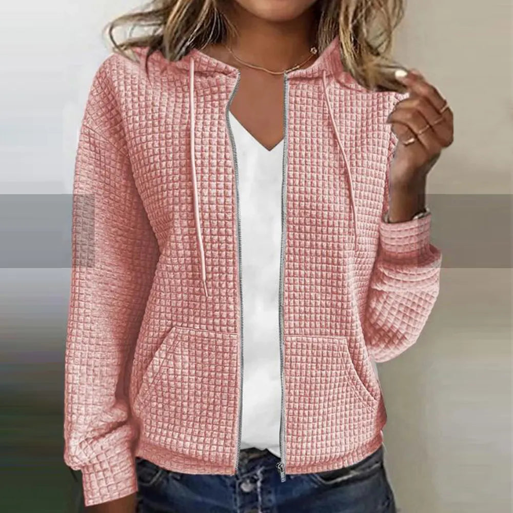 Classic Plaid Blazer Coat - OutfitLondon