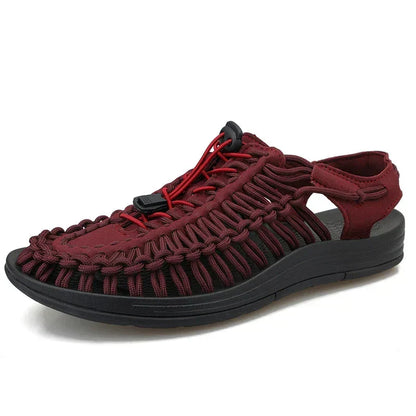 Comfortable Knit Sport Sandals – Soft Braided Strap Design