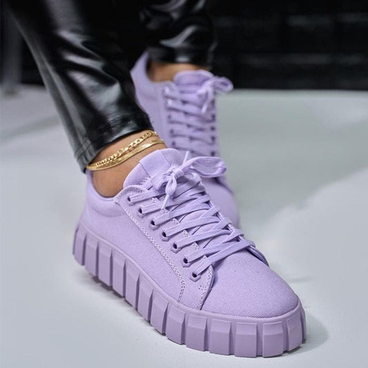 Soft Women's Casual Lace Sneakers - OutfitLondon