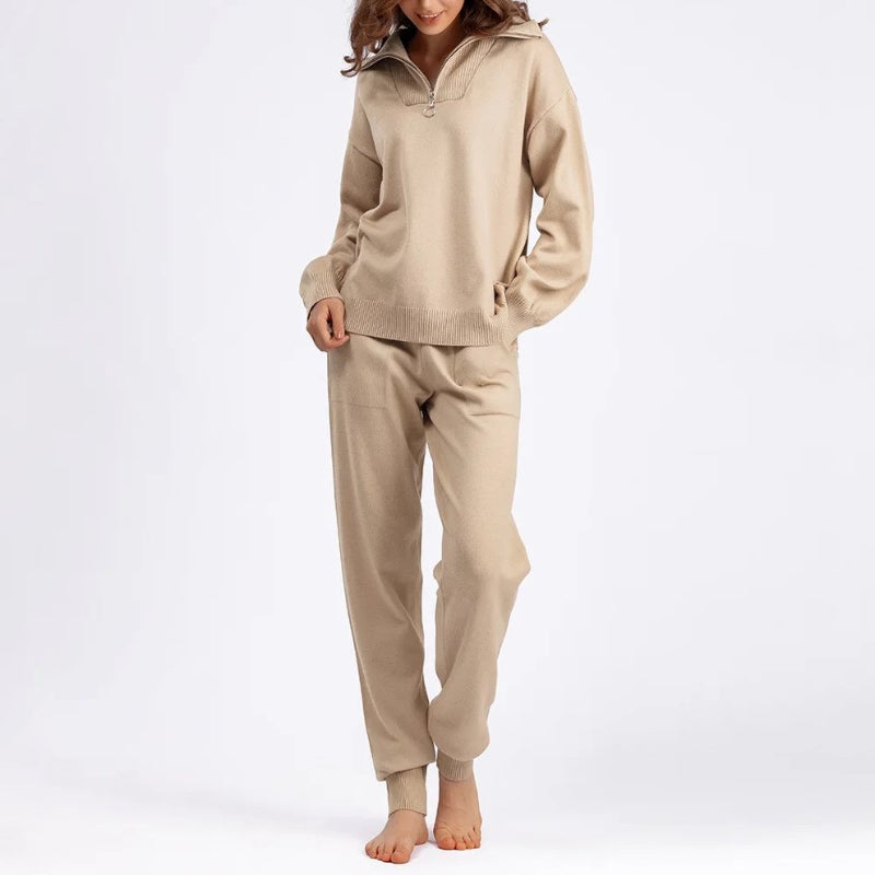 Comfy Casual Two Piece Tracksuit Set